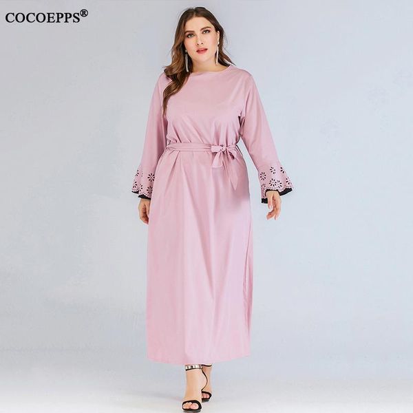 casual dresses l-4xl 2021 spring women plus size long dress flare sleeve lady solid muslim robe large pink maxi party vestido, Black;gray
casual dresses l-4xl 2021 spring women plus size long dress flare sleeve lady solid muslim robe large pink maxi party vestido, Black;gray