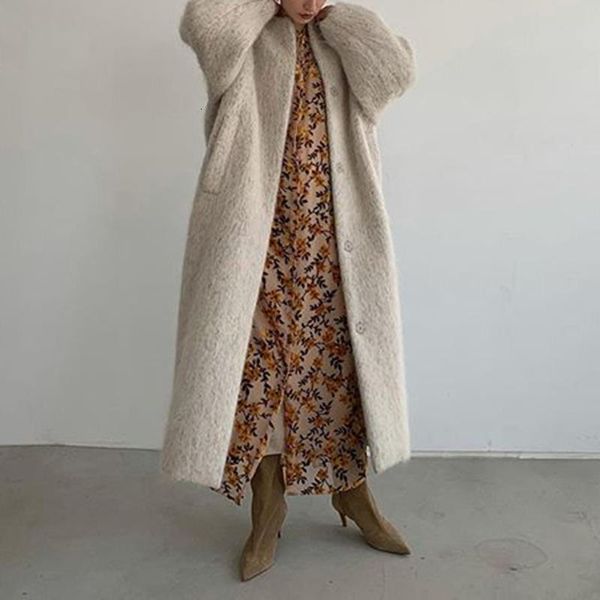 women's wool & blends quality simple design fashion long coat blend women spring autumn single breasted korean chic overcoat 2021 femal, Black
women's wool & blends quality simple design fashion long coat blend women spring autumn single breasted korean chic overcoat 2021 femal, Black