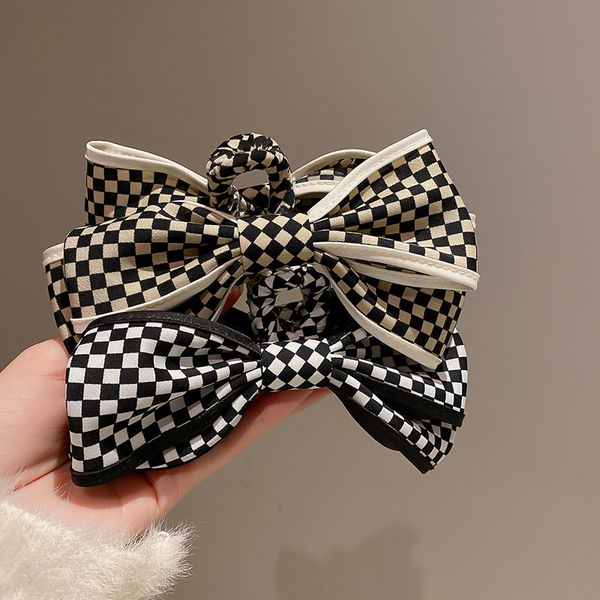 new europe and america female temperament plaid fabric bow hair claws fashion graceful women's barrettes hair accessories, Slivery;white
new europe and america female temperament plaid fabric bow hair claws fashion graceful women's barrettes hair accessories, Slivery;white