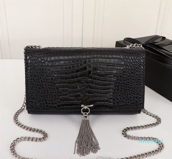 2021 classic design temperament women's single shoulder bags crocodile pattern solid color high-grade tassel bag fashion messenger bag
2021 classic design temperament women's single shoulder bags crocodile pattern solid color high-grade tassel bag fashion messenger bag