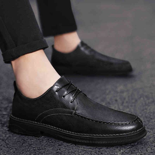 dress shoes genuine leather men rubber soles casual man lace up anti-slip youth fashion high flat l9hq, Black
dress shoes genuine leather men rubber soles casual man lace up anti-slip youth fashion high flat l9hq, Black