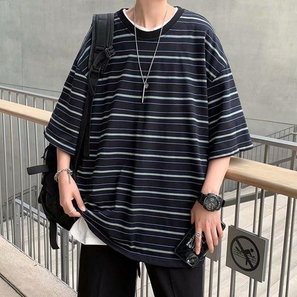 summer cotton short-sleeved t-shirt men's fashion retro casual t shirt men streetwear korean loose hip-hop striped tshirt mens t-shirts, White;black
summer cotton short-sleeved t-shirt men's fashion retro casual t shirt men streetwear korean loose hip-hop striped tshirt mens t-shirts, White;black