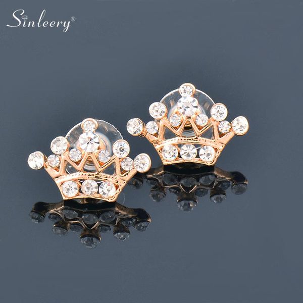 stud sinleery crown earings for women gold silver color zirconia wedding accessories fashion jewelry 2021 arrival es530 ssk, Golden;silver
stud sinleery crown earings for women gold silver color zirconia wedding accessories fashion jewelry 2021 arrival es530 ssk, Golden;silver