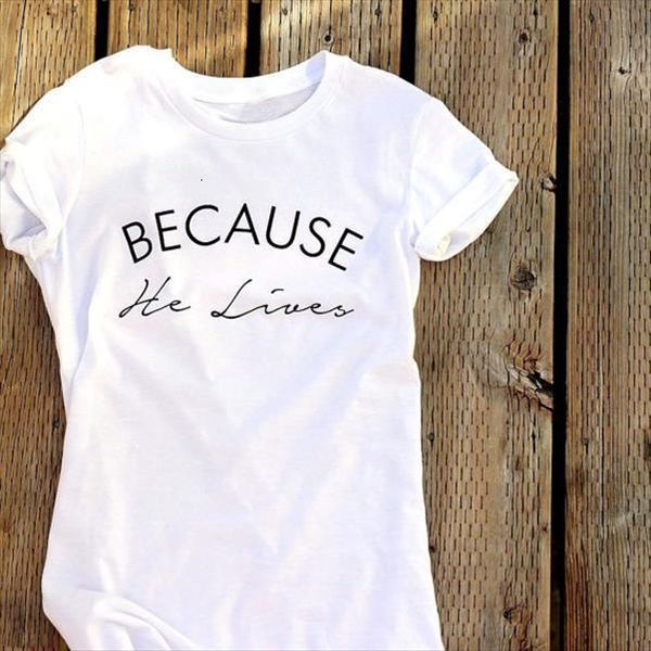 because he lives christian womens t shirts shirtsn gifts mom faith cute women jesus cotton tees, White
because he lives christian womens t shirts shirtsn gifts mom faith cute women jesus cotton tees, White