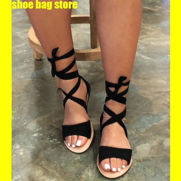 sandals fashion flat women's summer shoes woman ankle ladies strap buckle gladiator sandalia feminina buty damskie, Black
sandals fashion flat women's summer shoes woman ankle ladies strap buckle gladiator sandalia feminina buty damskie, Black