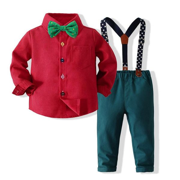 clothing sets boys gentleman springs autumn kids long sleeve plaid bow tie +suspender pants formal clothes outfit, White
clothing sets boys gentleman springs autumn kids long sleeve plaid bow tie +suspender pants formal clothes outfit, White