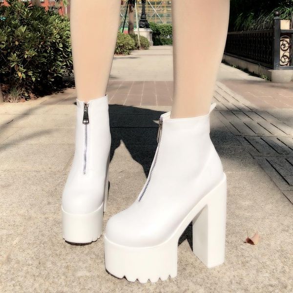 dress shoes 15cm super high heel boots thick waterproof platform zipper women's thick-soled fall 2021, Black
dress shoes 15cm super high heel boots thick waterproof platform zipper women's thick-soled fall 2021, Black