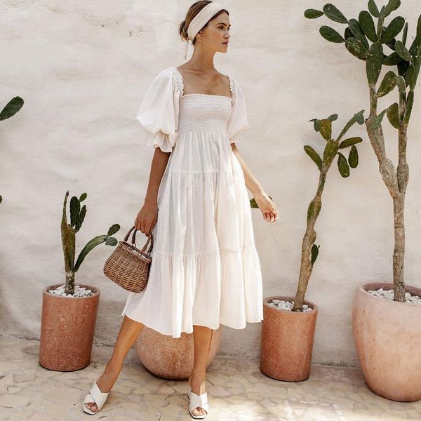 casual dresses jastie 2021 women summer ruffle square neck puff sleeve bow midi dress bohemian beach party elegant female vestidos robe, Black;gray
casual dresses jastie 2021 women summer ruffle square neck puff sleeve bow midi dress bohemian beach party elegant female vestidos robe, Black;gray