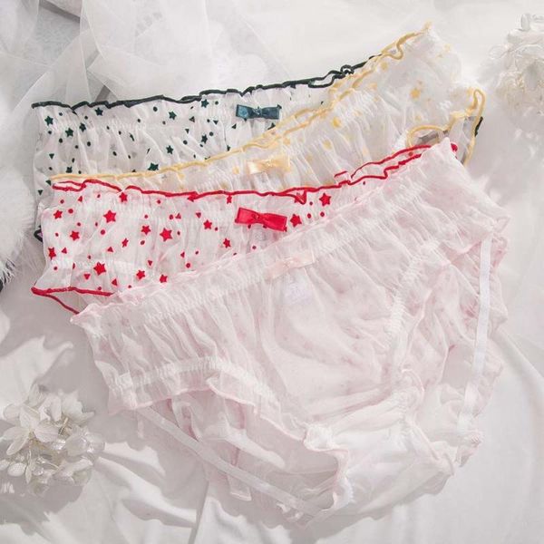 women's panties perspective women' mid waist mesh lace star pattern cute sweet japanese style transparent girl briefs, Black;pink
women's panties perspective women' mid waist mesh lace star pattern cute sweet japanese style transparent girl briefs, Black;pink