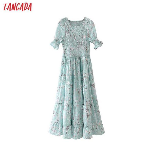 tangada summer women green flowers print french style dress puff short sleeve ladies sundress 5x43 210609, Black;gray
tangada summer women green flowers print french style dress puff short sleeve ladies sundress 5x43 210609, Black;gray