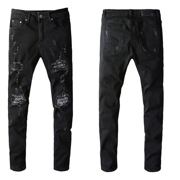 2021 amiry new men's luxury designers denim jeans holes trousers biker pants #666, Blue
2021 amiry new men's luxury designers denim jeans holes trousers biker pants #666, Blue