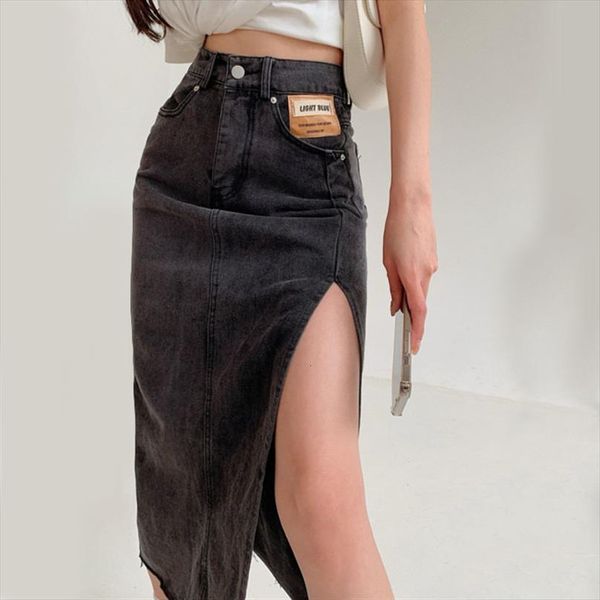slit denim high waist women skirts summer tassel loose a line jeans long causal korean black fashion cotton
slit denim high waist women skirts summer tassel loose a line jeans long causal korean black fashion cotton