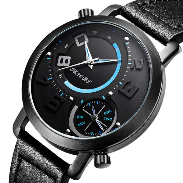 wristwatches senors men's watches fashion double dial black quartz for men waterproof creative leather dual time zone male clock, Slivery;brown
wristwatches senors men's watches fashion double dial black quartz for men waterproof creative leather dual time zone male clock, Slivery;brown