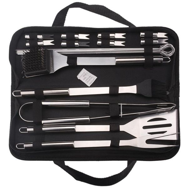tools & accessories 20pc bbq set stainless steel spatula fork tongs knife brush skewers barbecue grilling utensil camping outdoor cooking to
tools & accessories 20pc bbq set stainless steel spatula fork tongs knife brush skewers barbecue grilling utensil camping outdoor cooking to