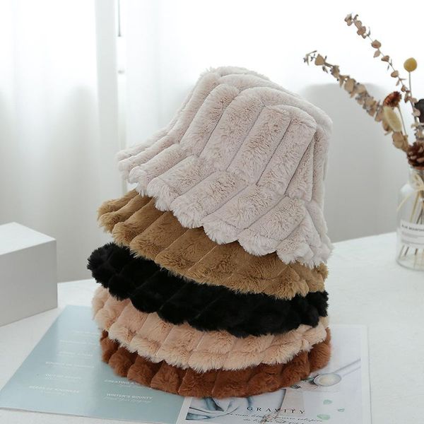wide brim hats fashion winter faux fur plush bucket for women girl outdoor warm panama sun hat soft velvet striped fisherman cap, Blue;gray
wide brim hats fashion winter faux fur plush bucket for women girl outdoor warm panama sun hat soft velvet striped fisherman cap, Blue;gray