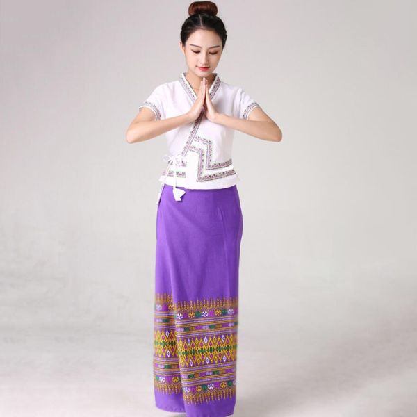 thailand style women stage wear dance clothing oriental traditional suit summer elegant dress festival vestido lady asia ethnic costume, Black;red
thailand style women stage wear dance clothing oriental traditional suit summer elegant dress festival vestido lady asia ethnic costume, Black;red