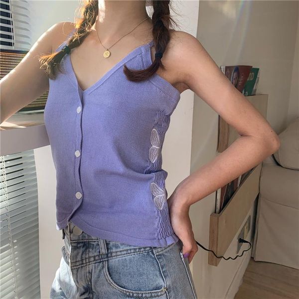 women's tanks & camis embroideried butterflies wrinkled camisoles women slim tank crop female knit camisole cropped sleeveless t-shirt, White
women's tanks & camis embroideried butterflies wrinkled camisoles women slim tank crop female knit camisole cropped sleeveless t-shirt, White