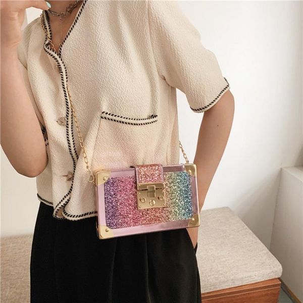 evening bags 2021 summer shoulder bag female fashion creative personality gradient color sequins ladies chain messenger mobile phone
evening bags 2021 summer shoulder bag female fashion creative personality gradient color sequins ladies chain messenger mobile phone