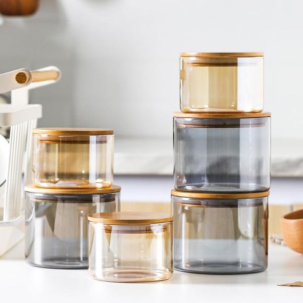 storage bottles & jars sealed glass jar set kitchen food container candy candies multigrain tea tin with wooden lid box home decoration
storage bottles & jars sealed glass jar set kitchen food container candy candies multigrain tea tin with wooden lid box home decoration