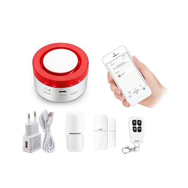mini tuya wireless 433mhz remote control door sensor & pir mobile detector smart home security anti-theft siren alarm system kit systems
mini tuya wireless 433mhz remote control door sensor & pir mobile detector smart home security anti-theft siren alarm system kit systems