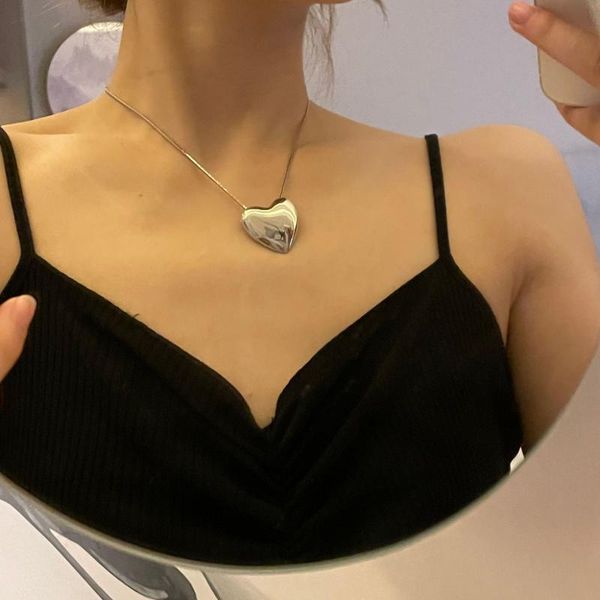 chokers hiphop big heart pendant necklace for women chunky jewelry vintage snake chain necklaces metal bijoux female wholesale, Golden;silver
chokers hiphop big heart pendant necklace for women chunky jewelry vintage snake chain necklaces metal bijoux female wholesale, Golden;silver