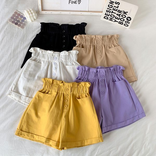 summer casual pocket button curl new women's korean wild elasticated shorts loose wide-leg high waist women 210304, White;black
summer casual pocket button curl new women's korean wild elasticated shorts loose wide-leg high waist women 210304, White;black