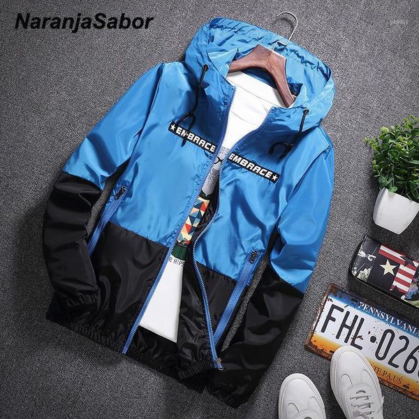 men's jacket 2021 colorful spring autumn patchwork hood coat slim fit brand clothing s~4xl jackets, Black;brown
men's jacket 2021 colorful spring autumn patchwork hood coat slim fit brand clothing s~4xl jackets, Black;brown