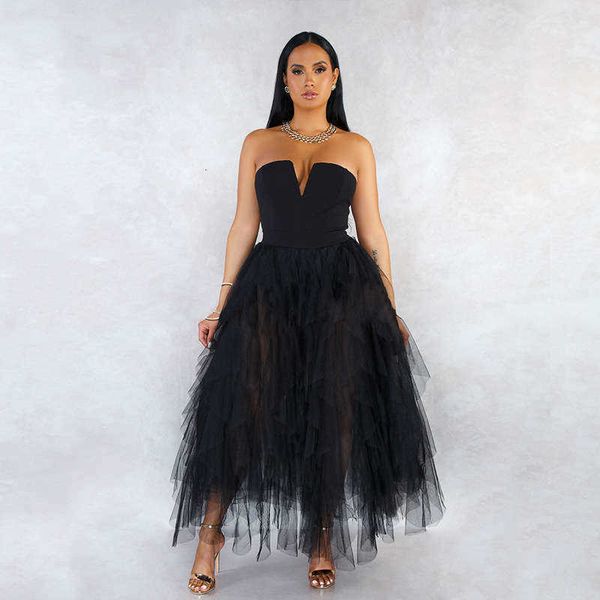 dresses smoothie casual women's sleeveless puffy dress, Black;gray