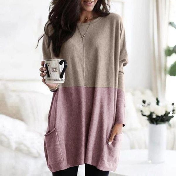 maternity & tees women's patchwork o-neck long-sleeved sweatshirt autumn loose pocket pullover shirt large size, White
maternity & tees women's patchwork o-neck long-sleeved sweatshirt autumn loose pocket pullover shirt large size, White