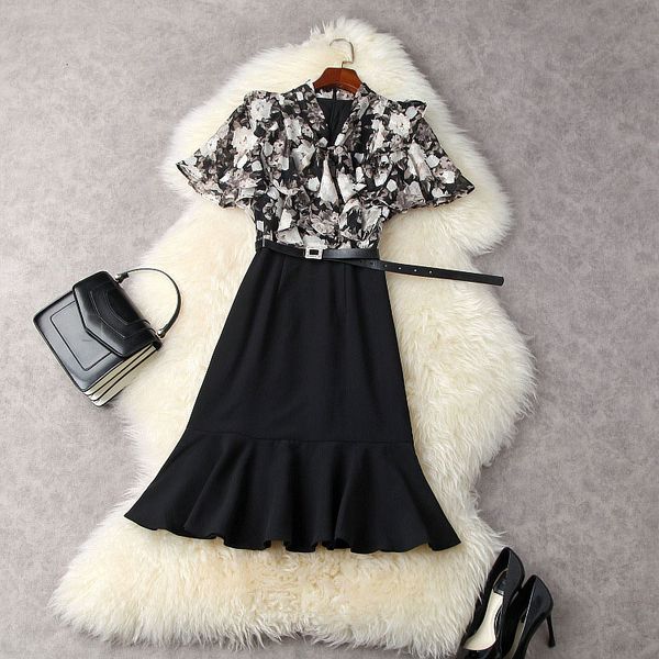 casual dresses summer short sleeve round neck black floral chiffon panelled ribbon tie bow belted knee-length dress elegant 21a062027 fuza, Black;gray
casual dresses summer short sleeve round neck black floral chiffon panelled ribbon tie bow belted knee-length dress elegant 21a062027 fuza, Black;gray