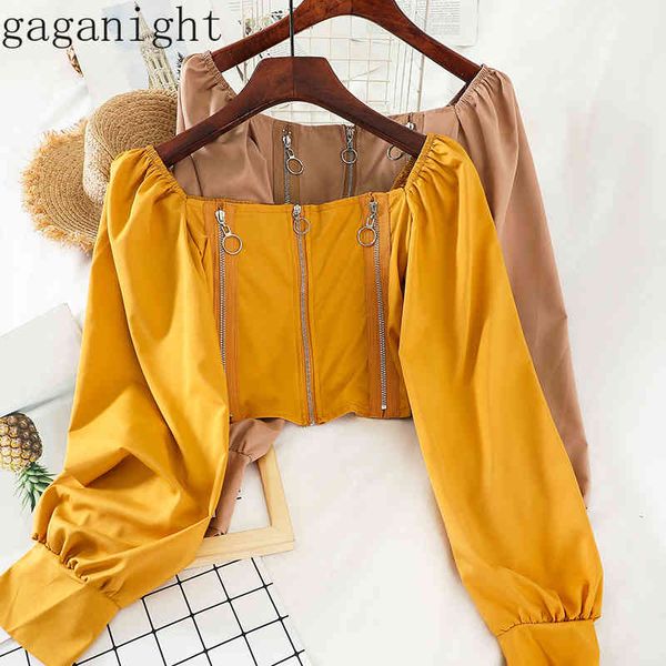 gaganight chiffon short zipper women blouse long sleeve square collar spring autumn shirt solid fashion office lady blusas 210519, White
gaganight chiffon short zipper women blouse long sleeve square collar spring autumn shirt solid fashion office lady blusas 210519, White