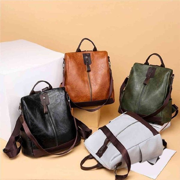 3 in 1 retro backpack women pu leather school bags for teenage girls anti theft ladies shoulder simple travel
3 in 1 retro backpack women pu leather school bags for teenage girls anti theft ladies shoulder simple travel