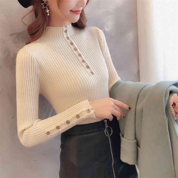 pullover women fix basic knitted long sweater female solid turtleneck collar pullovers warm autumn winter femme 210427, White;black
pullover women fix basic knitted long sweater female solid turtleneck collar pullovers warm autumn winter femme 210427, White;black