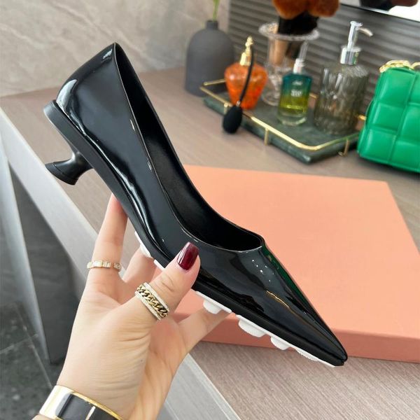 dress shoes autumn women genuine leather high heel pointed toe pumps slip-on shallow chaussure femme size 34-41, Black
dress shoes autumn women genuine leather high heel pointed toe pumps slip-on shallow chaussure femme size 34-41, Black