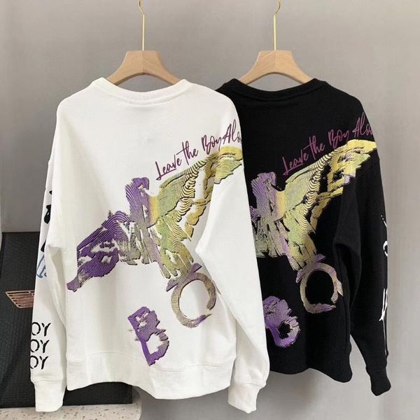women's hoodies & sweatshirts autumn and winter gradient stereo eagle printing couples trend sweater cotton long sleeve clothing, Black
women's hoodies & sweatshirts autumn and winter gradient stereo eagle printing couples trend sweater cotton long sleeve clothing, Black