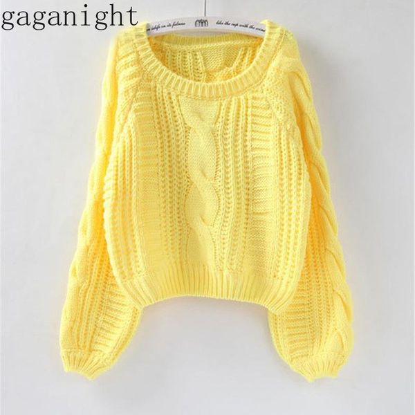 women's sweaters gaganight pullover sweater women 2021 autumn winter o neck candy color thick pull jumpers casual chic short tricot, White;black
women's sweaters gaganight pullover sweater women 2021 autumn winter o neck candy color thick pull jumpers casual chic short tricot, White;black