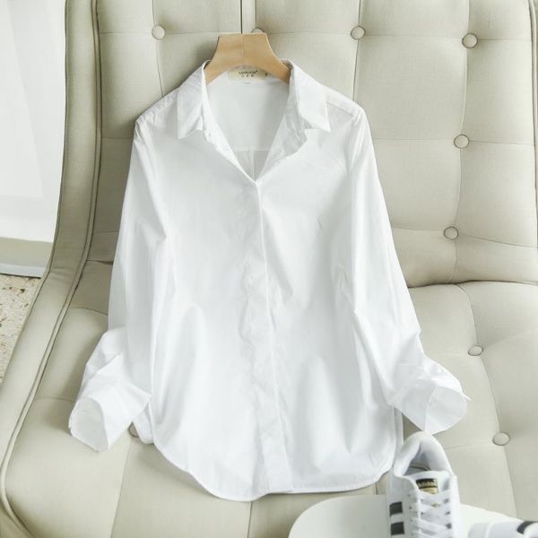 women's blouses & shirts stretch cotton white shirt springautumn all-match korean version of loose casual bottoming top
women's blouses & shirts stretch cotton white shirt springautumn all-match korean version of loose casual bottoming top