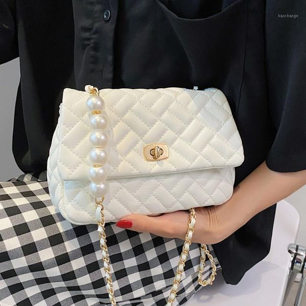 evening bags pearl chain shoulder bag female small flap quilted crossbody luxury pu leather handbags women's sewing thread messenger
evening bags pearl chain shoulder bag female small flap quilted crossbody luxury pu leather handbags women's sewing thread messenger