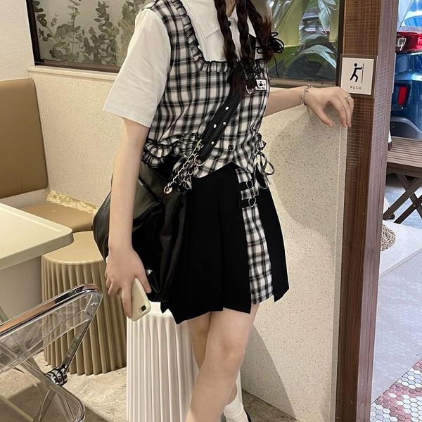 skirts summer preppy style plaid skirt female korean sweet and cute jk uniform pleated harajuku high waist a-line suit, Black
skirts summer preppy style plaid skirt female korean sweet and cute jk uniform pleated harajuku high waist a-line suit, Black