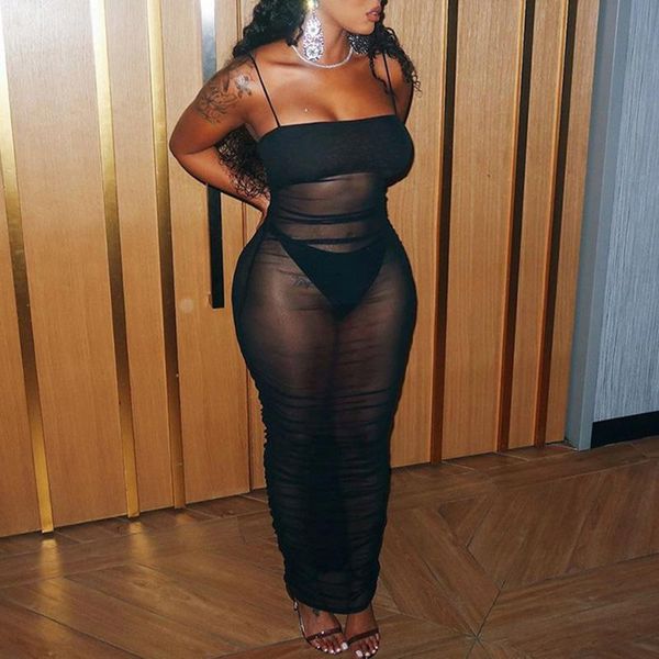 casual dresses rmsfe 2021 women fashion pure black tight gauze perspective bra strap high nightclub dress, Black;gray
casual dresses rmsfe 2021 women fashion pure black tight gauze perspective bra strap high nightclub dress, Black;gray