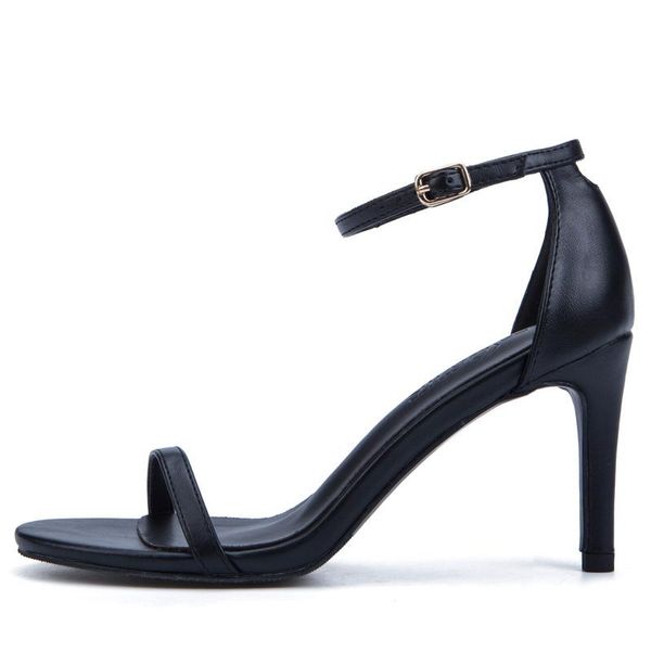fashion shoes 2021 female leather sandals ladies high heel open toe buckle women dress work summer mature, Black
fashion shoes 2021 female leather sandals ladies high heel open toe buckle women dress work summer mature, Black