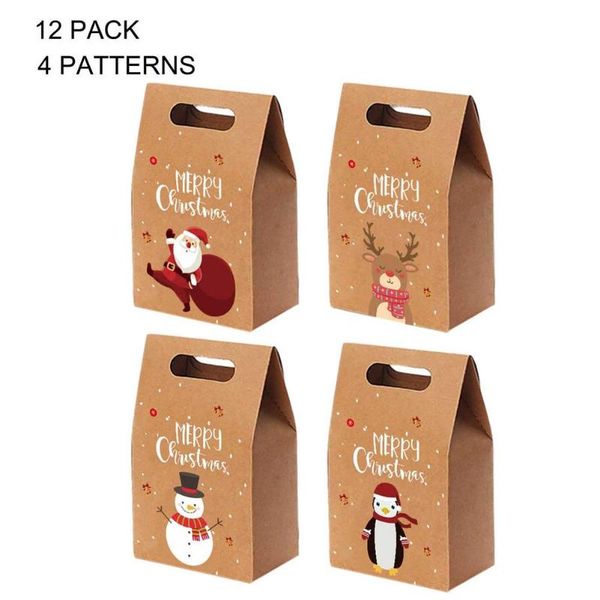 gift wrap 12pcs christmas candy boxes party bags with handle reusable high-quality paper for
gift wrap 12pcs christmas candy boxes party bags with handle reusable high-quality paper for