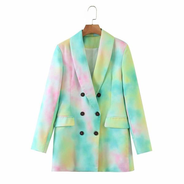 women's suits & blazers tie dye double-breasted women blazer jacket coat brand jackets outerwear ladies coats female suit chic, White;black
women's suits & blazers tie dye double-breasted women blazer jacket coat brand jackets outerwear ladies coats female suit chic, White;black