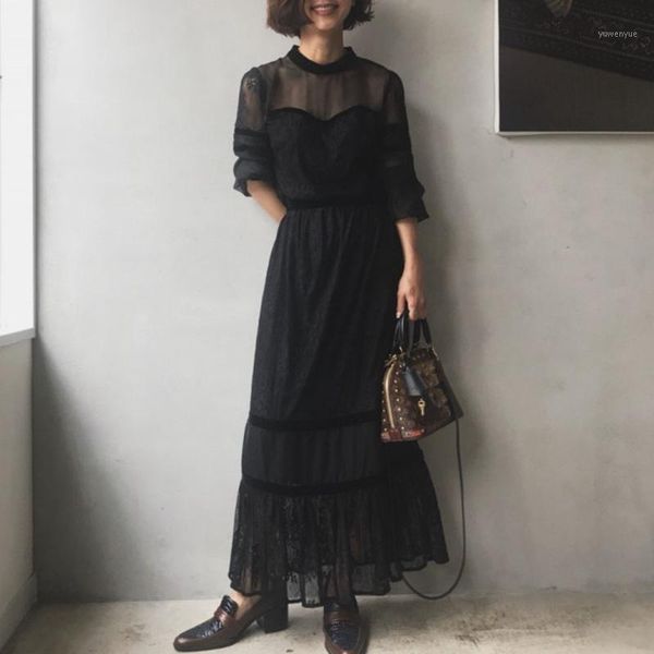 casual dresses fashion lace patchwork maxi dress spring elegant office ladies korean japanese women long female vestidos black, Black;gray
casual dresses fashion lace patchwork maxi dress spring elegant office ladies korean japanese women long female vestidos black, Black;gray