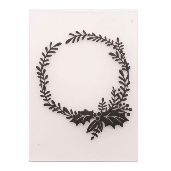 craft tools 1pcs christmas wreath plastic stencils making paper cards template embossing folders diy po decor tool
craft tools 1pcs christmas wreath plastic stencils making paper cards template embossing folders diy po decor tool