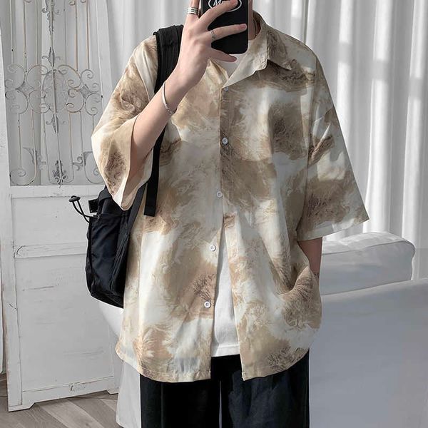 privathinker spring summer man's shirts loose harajuku hip hop printed korean style casual for man 210721, White;black
privathinker spring summer man's shirts loose harajuku hip hop printed korean style casual for man 210721, White;black