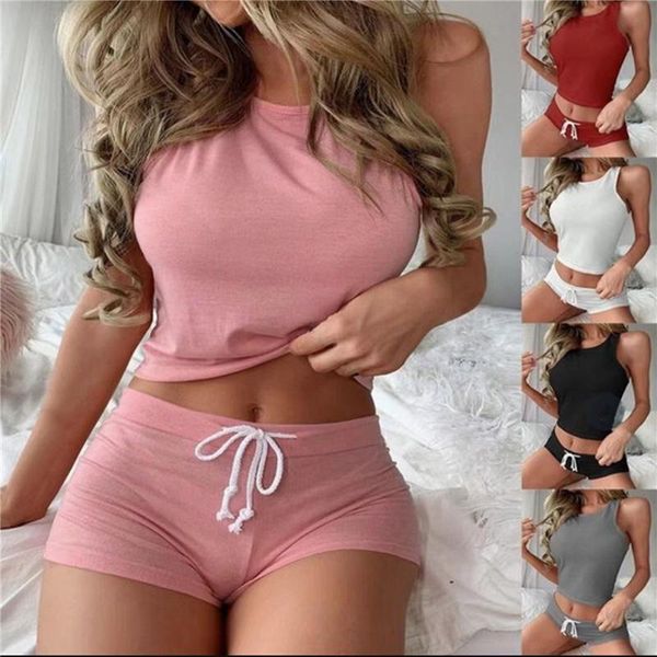 women's tracksuits women tracksuit sleeveless tank t shirts shorts suit solid color 2 piece female sports suits fashion ladies casual, Gray
women's tracksuits women tracksuit sleeveless tank t shirts shorts suit solid color 2 piece female sports suits fashion ladies casual, Gray