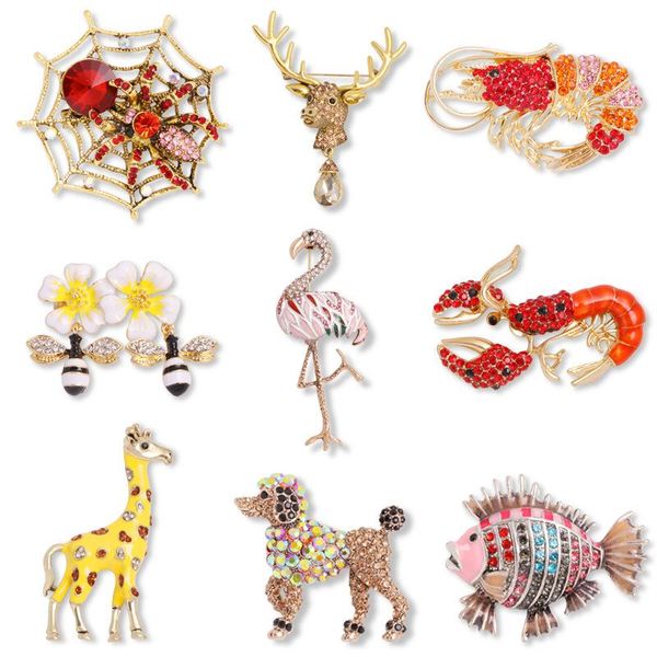 pins, brooches enamel animal for women fashion rhinestone sweater coat pin scarf clips clothing accessories, Gray
pins, brooches enamel animal for women fashion rhinestone sweater coat pin scarf clips clothing accessories, Gray