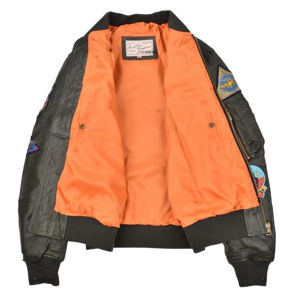 men's leather & faux 2021 green men military style pilot jacket plus size 6xl genuine natural sheepskin autumn slim fit aviation coat, Black
men's leather & faux 2021 green men military style pilot jacket plus size 6xl genuine natural sheepskin autumn slim fit aviation coat, Black