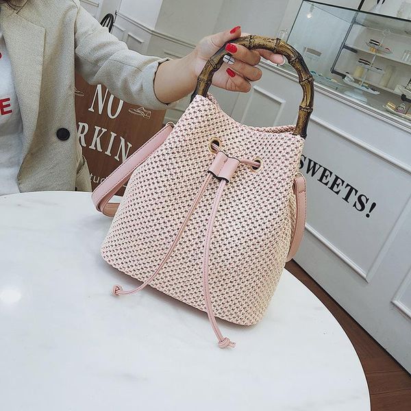 evening bags summer 2021 straw bag korean fashion woven drawstring bucket solid color causal shoulder&crossbody handbags
evening bags summer 2021 straw bag korean fashion woven drawstring bucket solid color causal shoulder&crossbody handbags